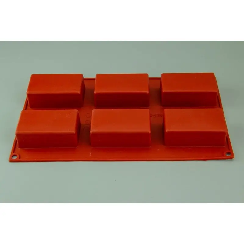 6 Cavity Rectangle Silicone Cake & Chocolate Mould