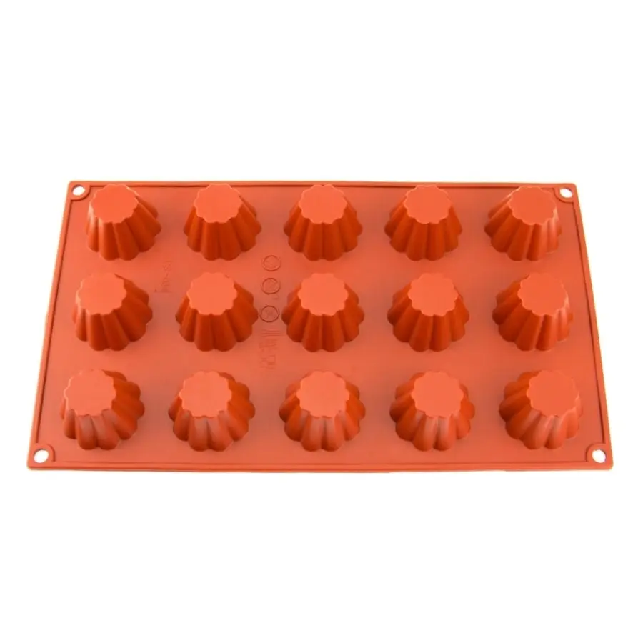 15 Cavity Mini Brioche Silicone Cake & Chocolate Mould