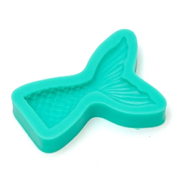 Small Mermaid Tail Silicone Fondant Mould (8x5.5cm)