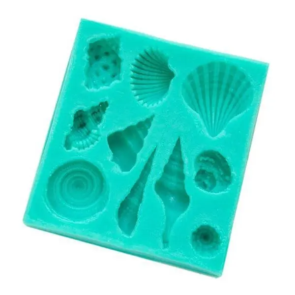 Sea Shells Silicone Fondant Mould (7.5x7cm)