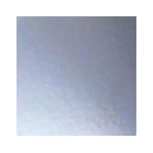 6in Square Compressed 3mm Cake Board - Silver