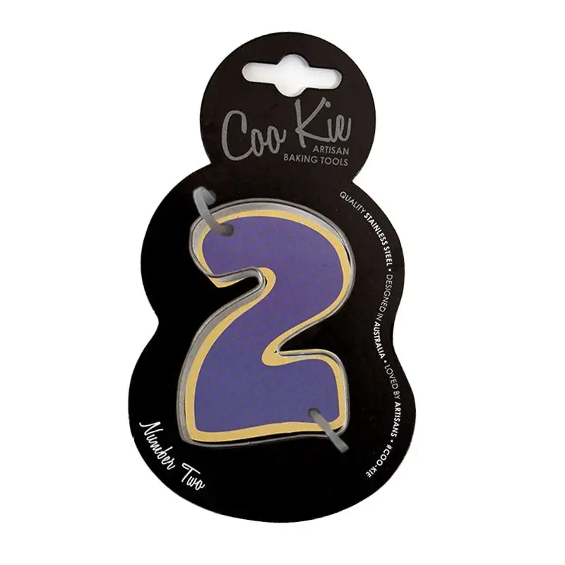 Coo Kie Number 2 Stainless Steel Cookie Cutter