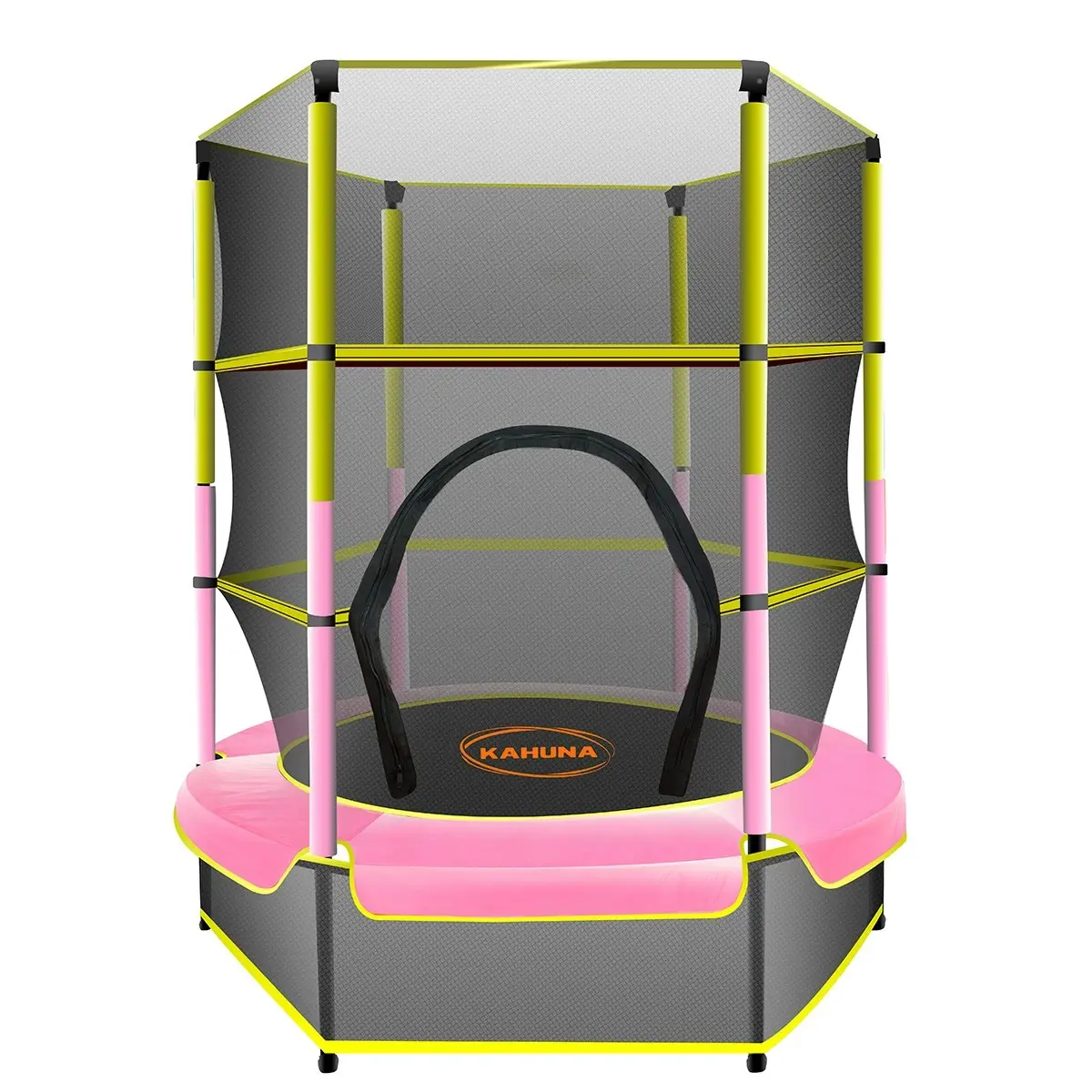 Kahuna Mini 4.5 ft Trampoline Yellow Pink