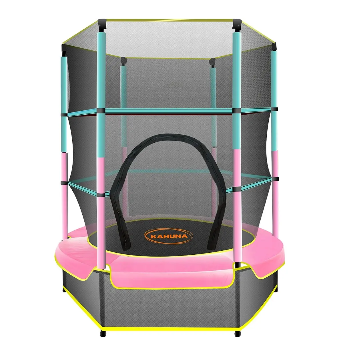 Kahuna Mini 4.5 ft Trampoline Green Pink