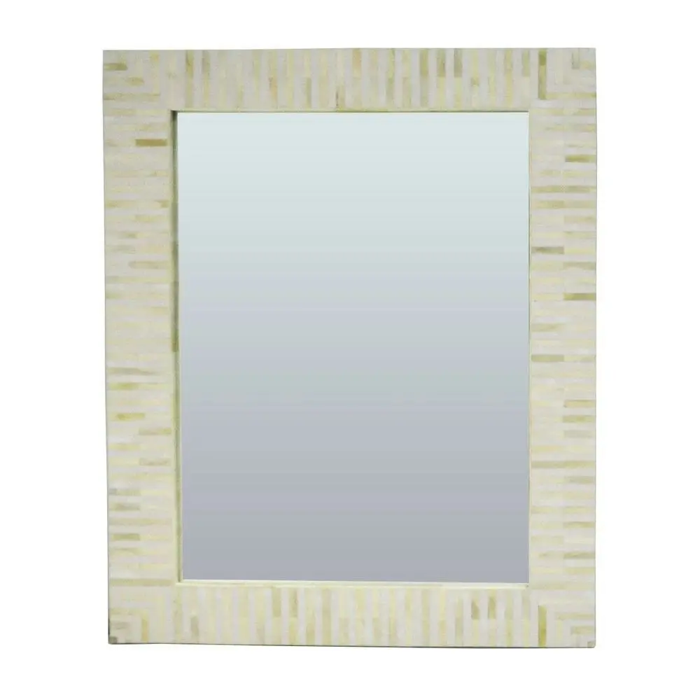 Luxe Living Indi Bone Inlay Wall Mirror in Natural