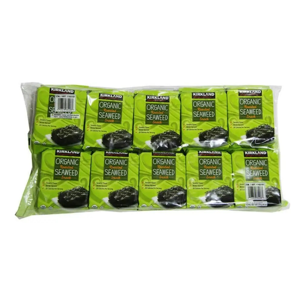 Kirkland Signature Organic Roasted Seaweed 10 x 17g