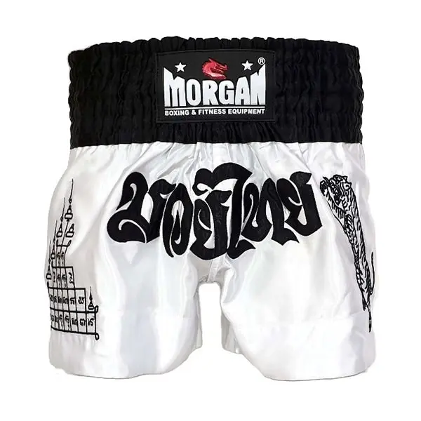 Morgan V2 White Tiger Muay Thai Shorts