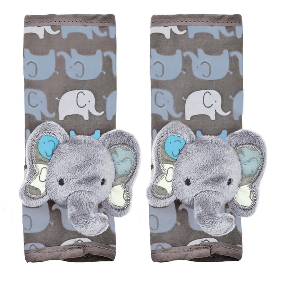 Playette Animal Cover Pals Elephant Baby Protector For Car/Stroller Straps Grey