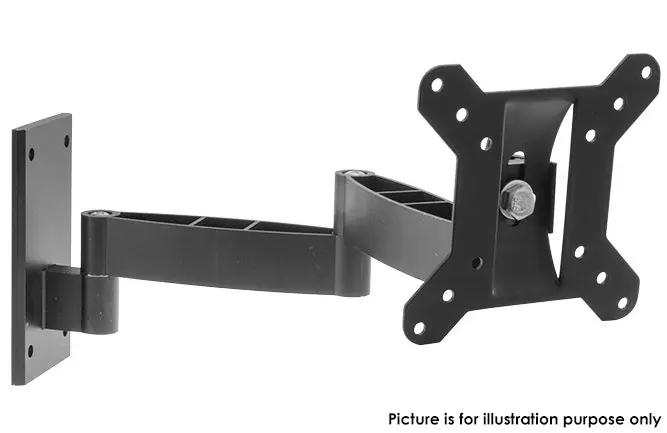 LCD LED TV wall Pivot arm mount bracket with Tilt for 16 18.5 19 22 23 & 24in