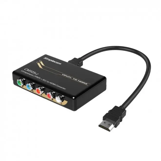 Simplecom CM505v2 Female Component to Male HDMI Converter Full HD 1080p Adapter