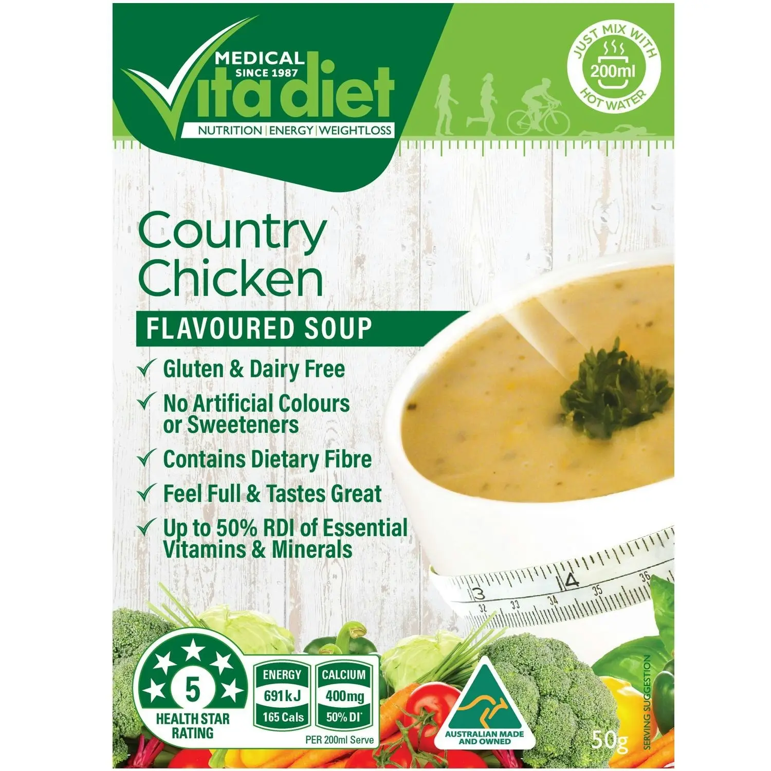 Vita Diet Soup Country Chicken Single Sachet