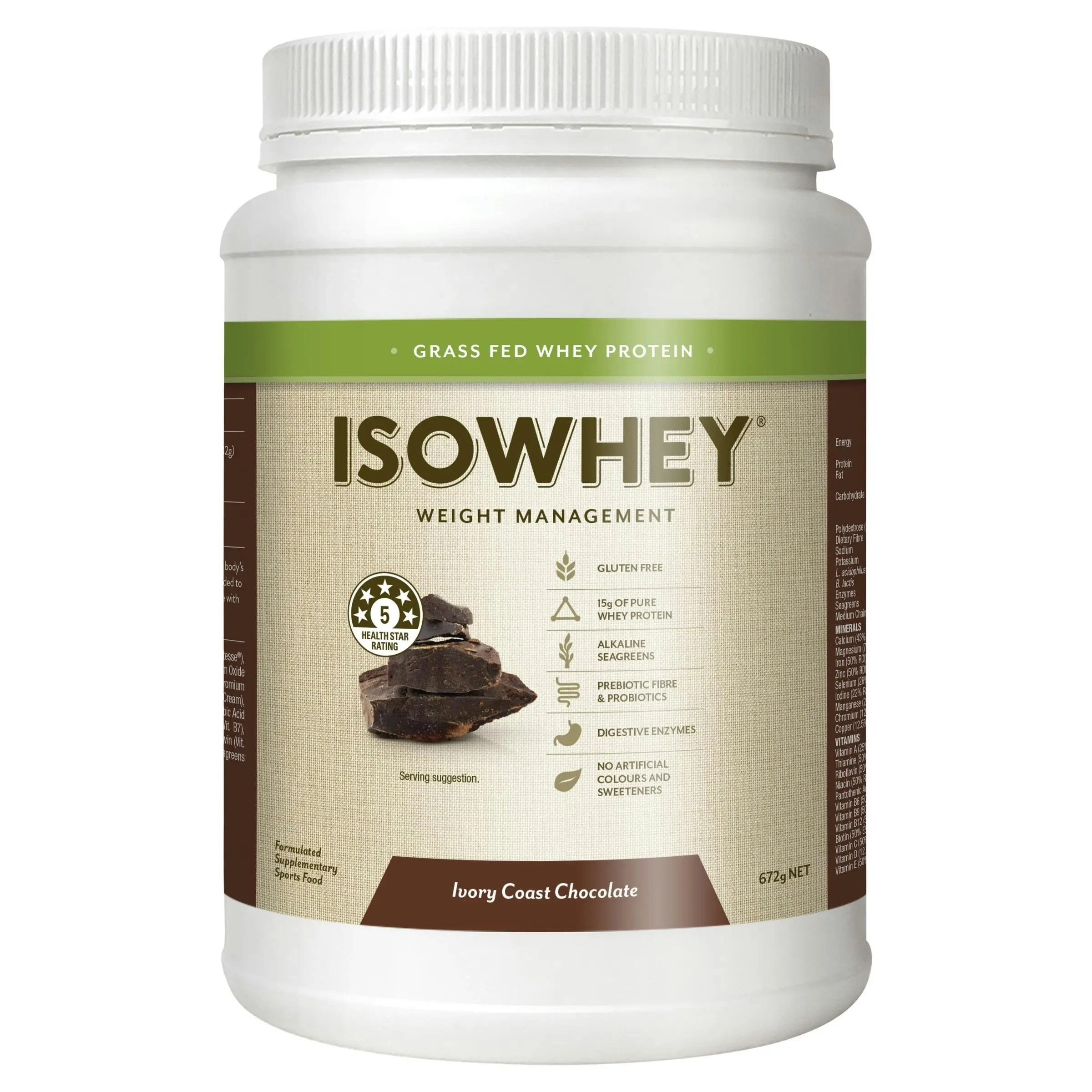 IsoWhey Ivory Coast Chocolate 672g