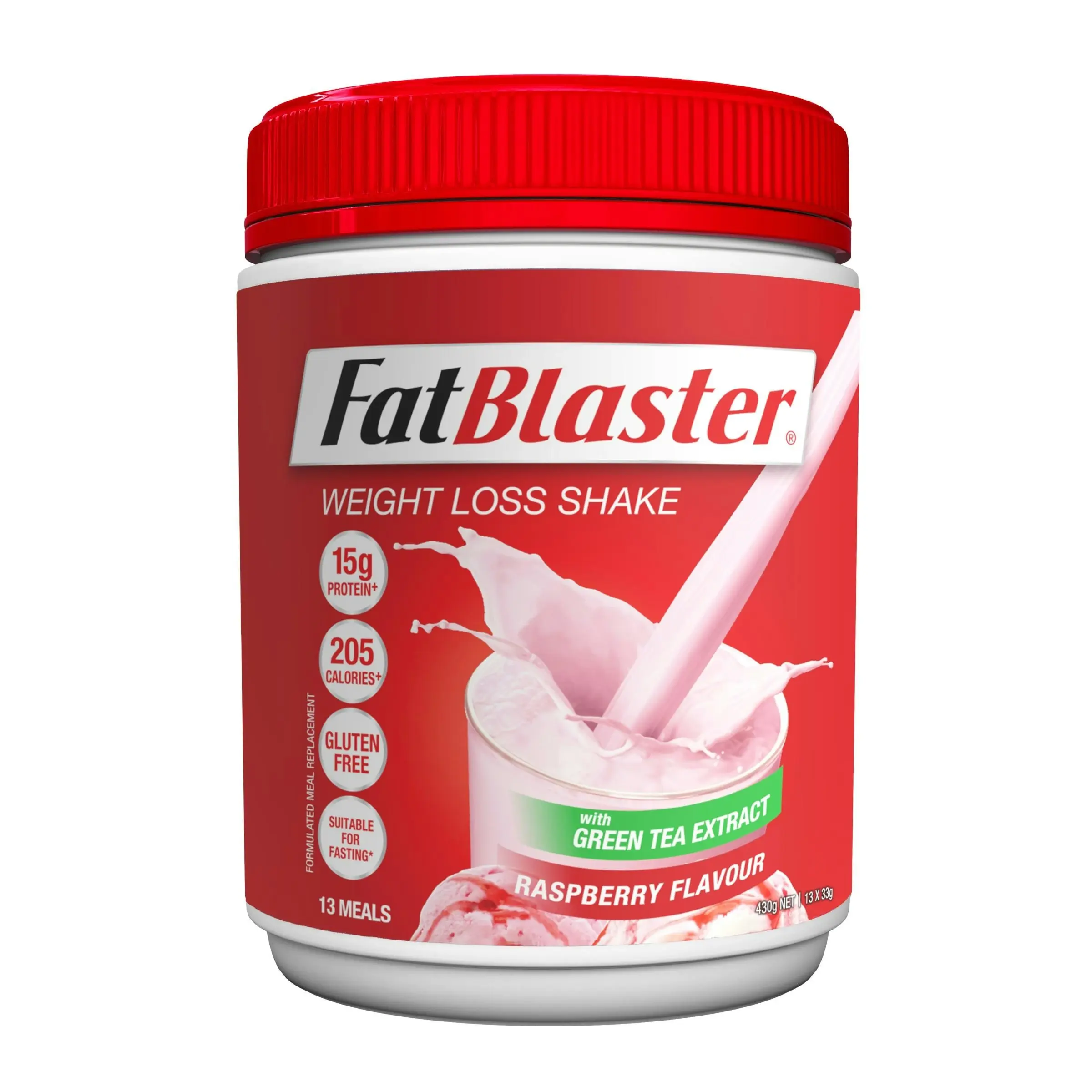 Naturopathica FatBlaster Weight Loss Shake Raspberry 430g