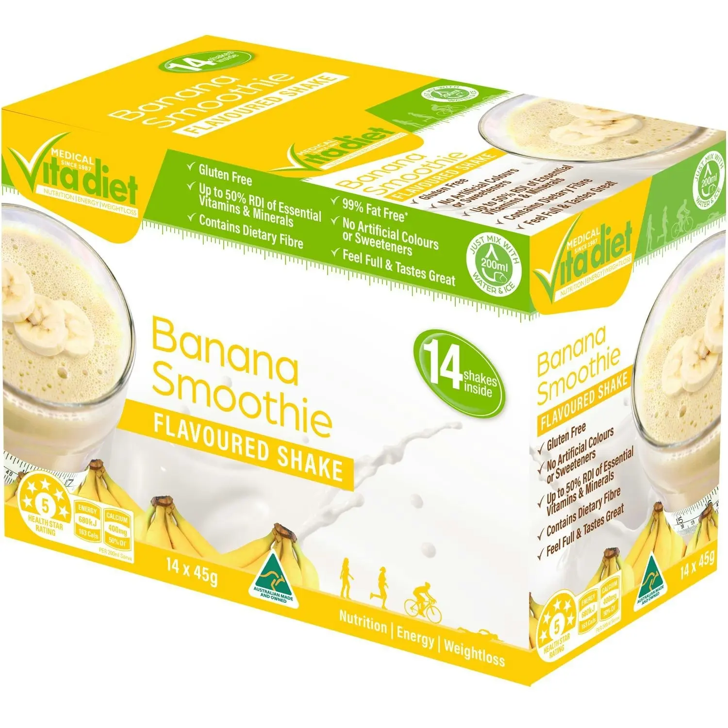 Vita Diet Banana Smoothie 14 Pack