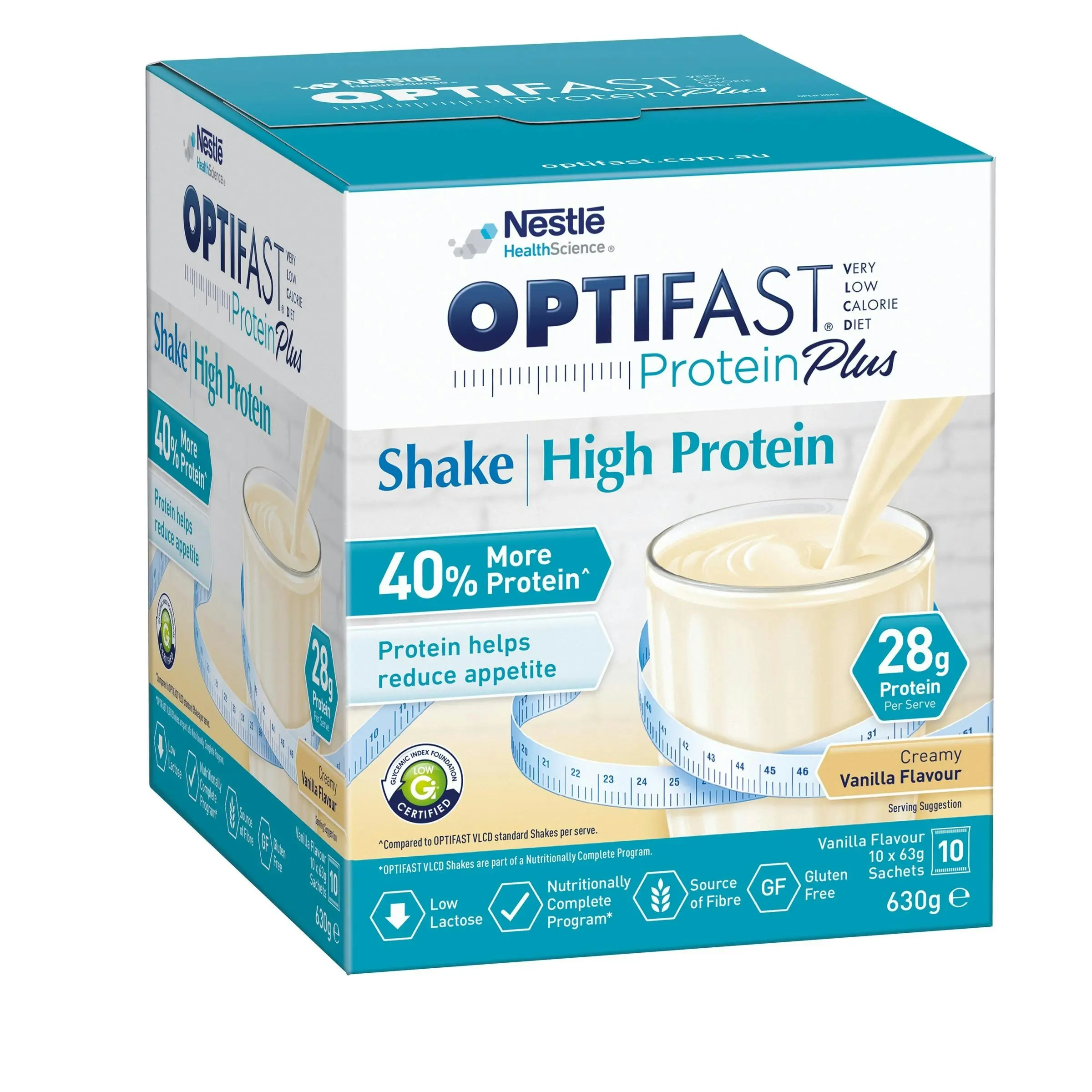 OPTIFAST Protein Plus Shake Vanilla 63g x 10 Sachets