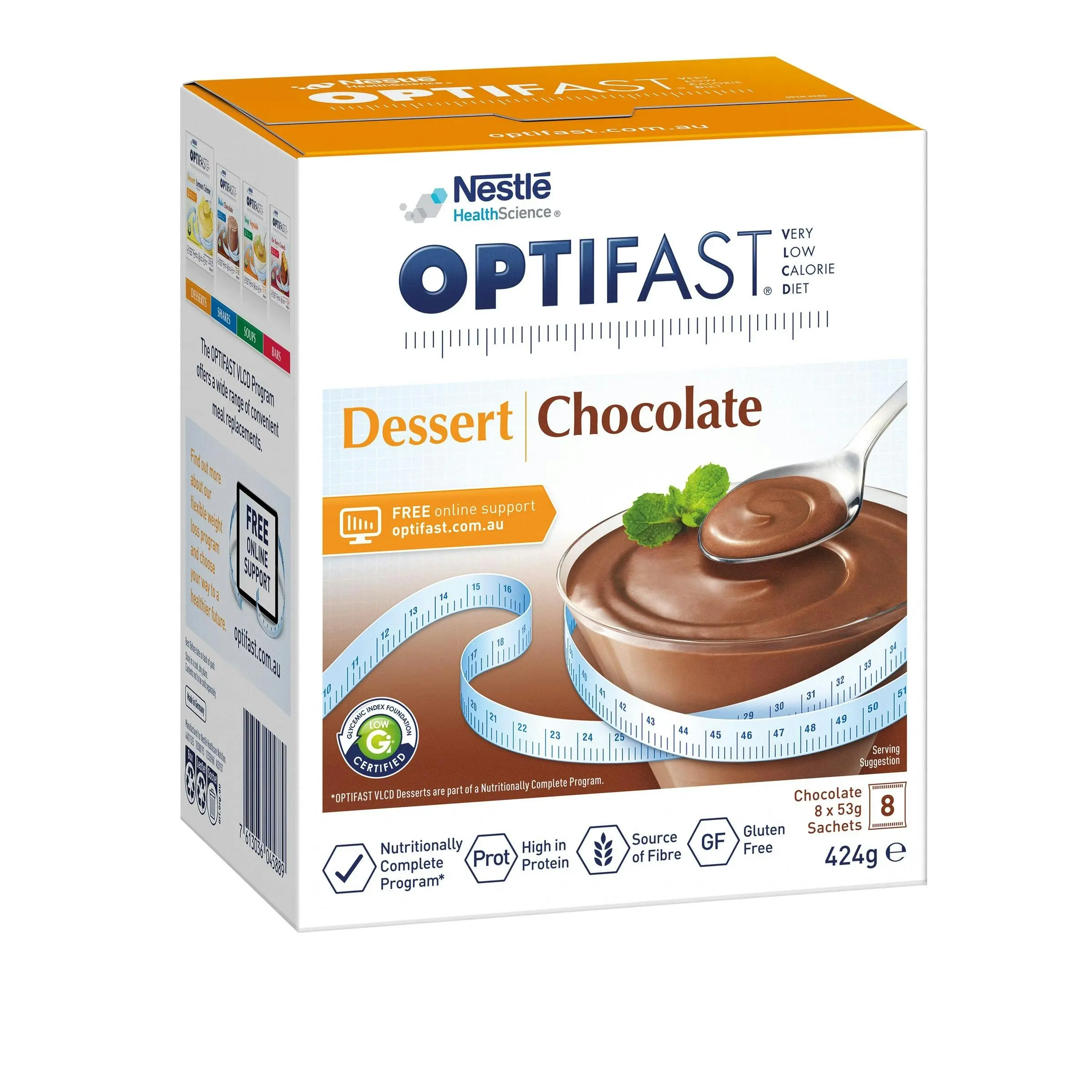 OPTIFAST VLCD Chocolate Dessert 8 x 53g