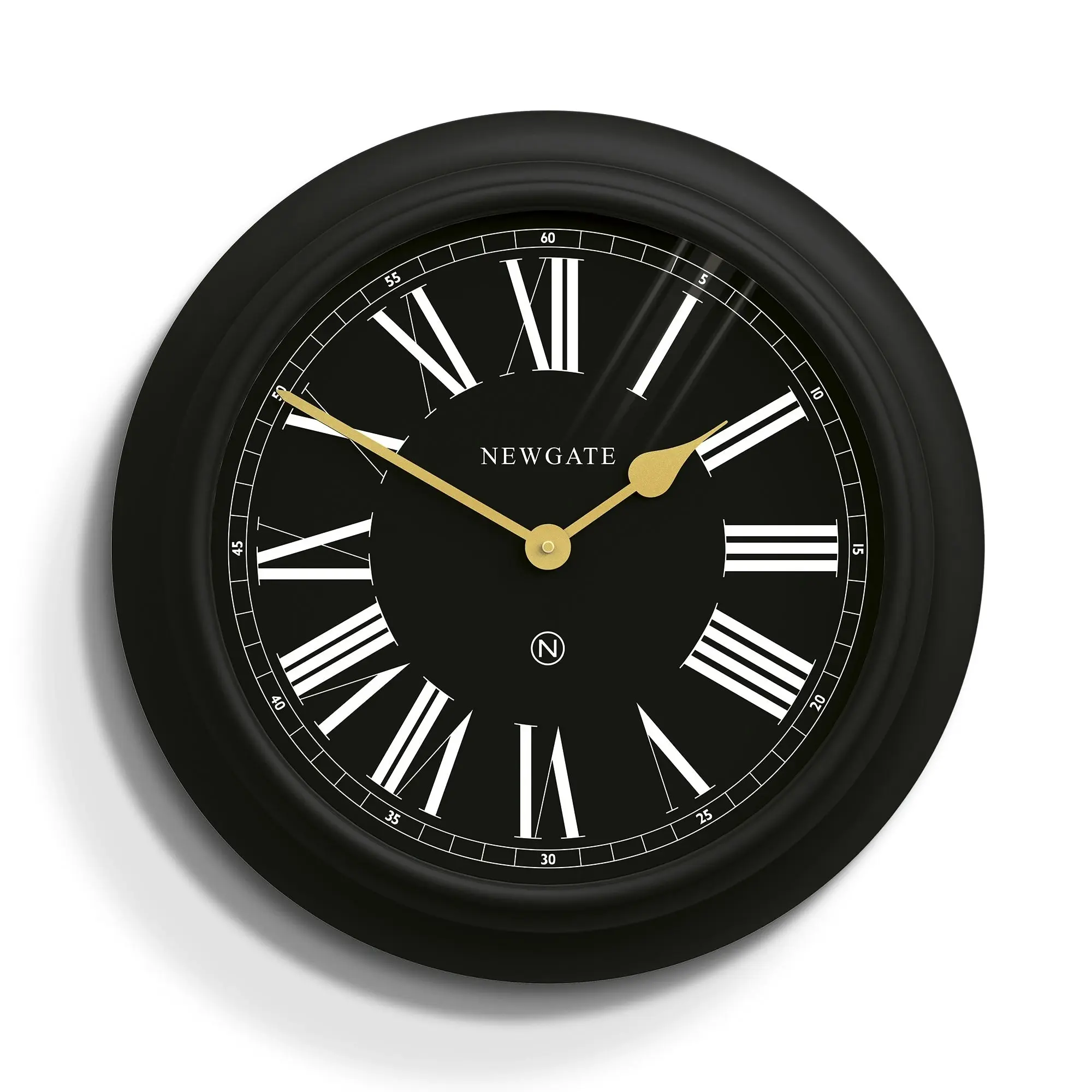 Newgate Chocolate Shop Wall Clock Silicone Cave Black