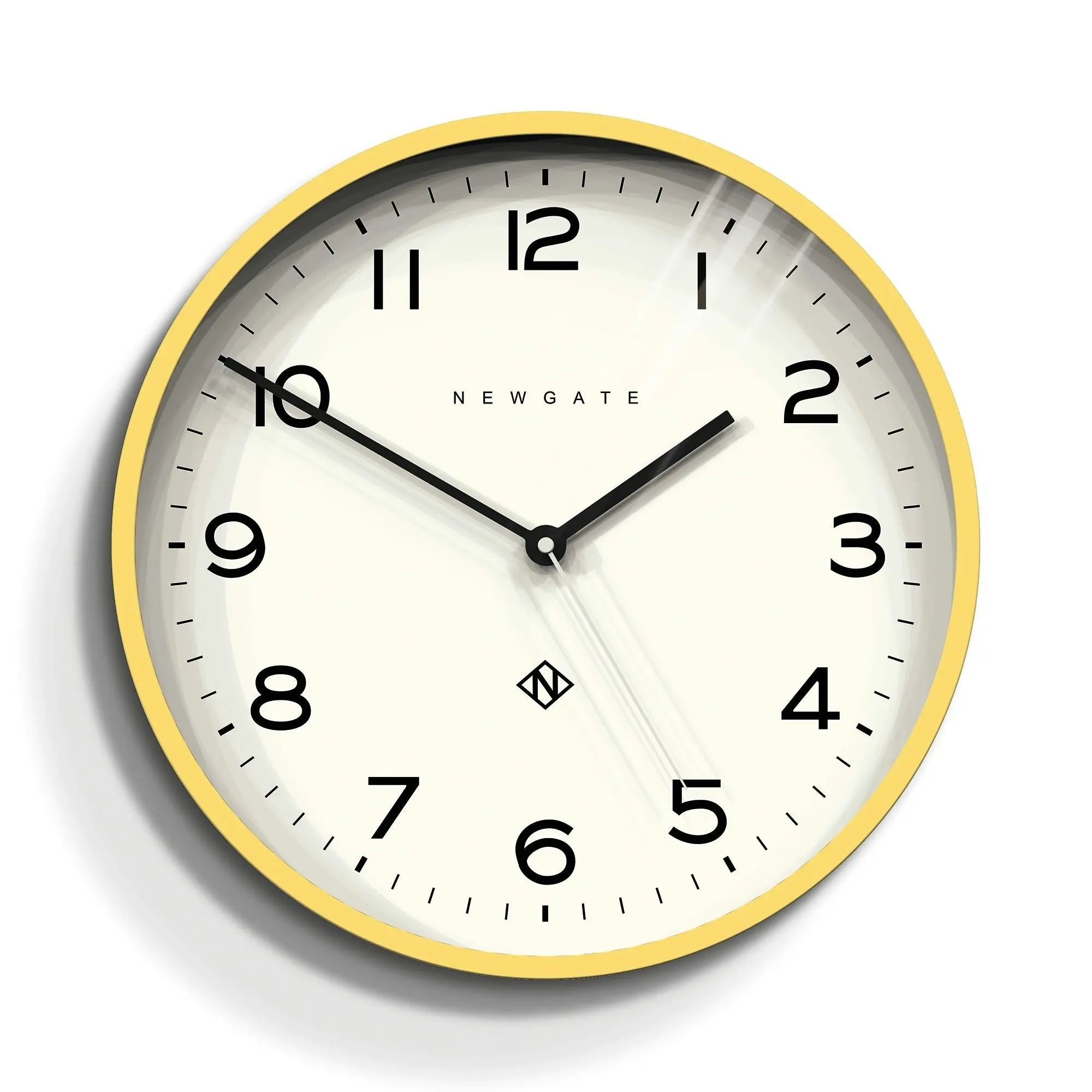 Newgate Number Three Echo Clock Silicone Yellow