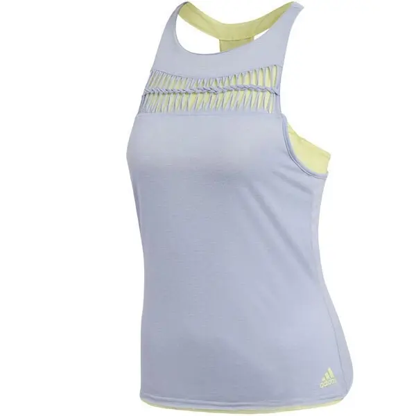 Adidas Womens Melbourne Tank Top Climacool Fitted Tennis Sport - Chalk Blue