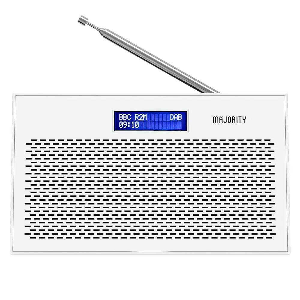 Majority Histon Compact DAB & FM Radio-White