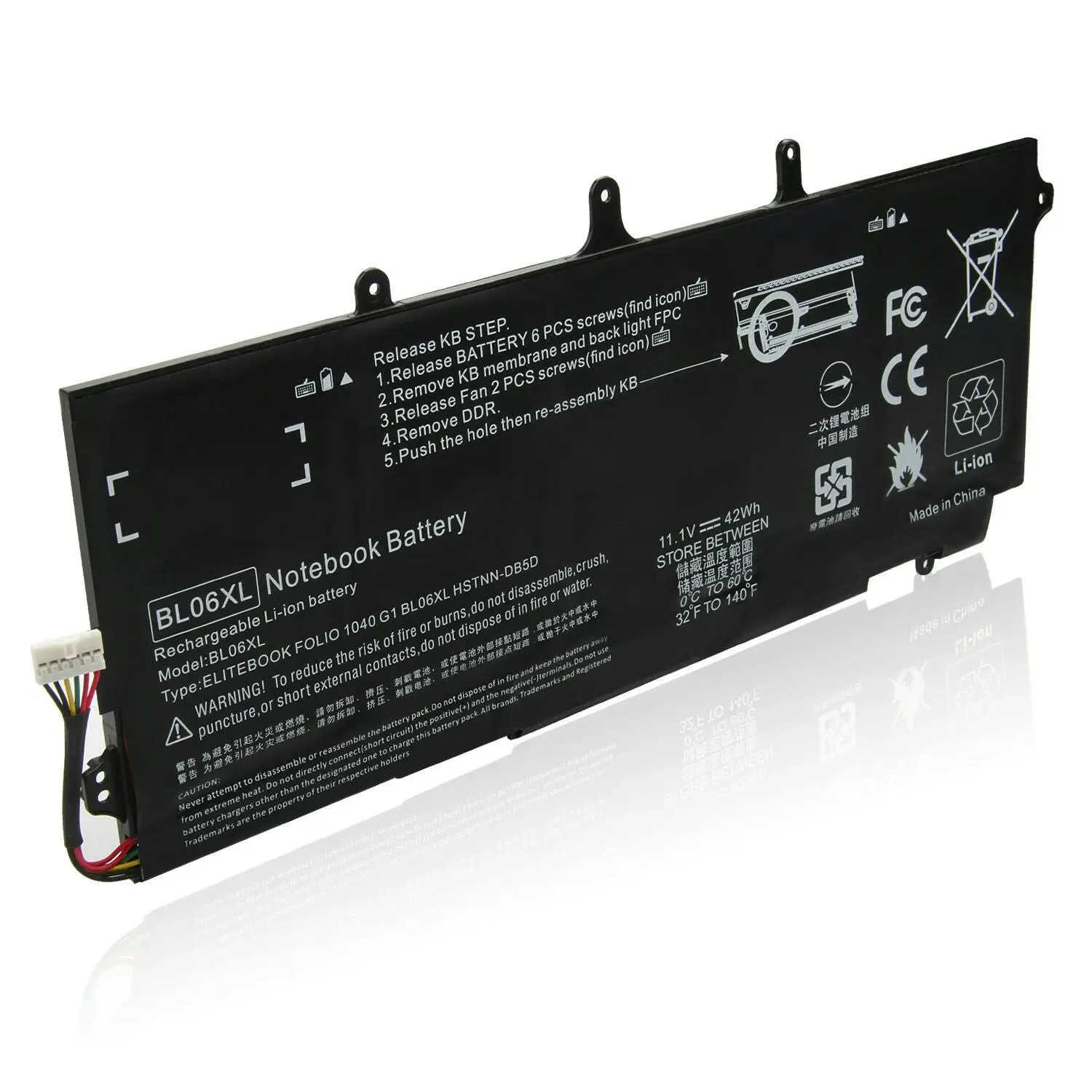 BL06XL Battery for HP EliteBook Folio 1040 G1, 1040 G2 722297-001 HSTNN-DB5D AU