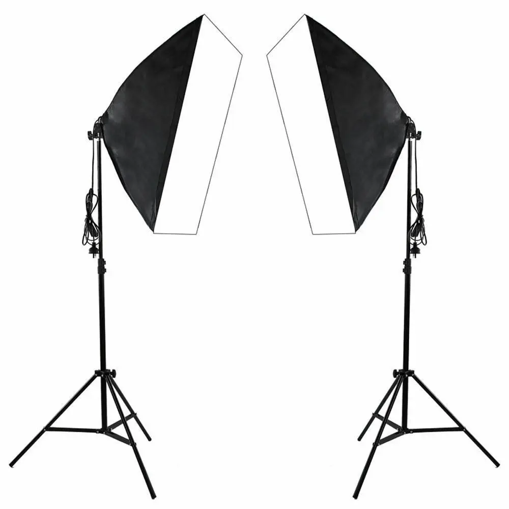 Set of 2 Photography Studio Softbox 135w ~ Continuous Lighting with Stand Soft Box