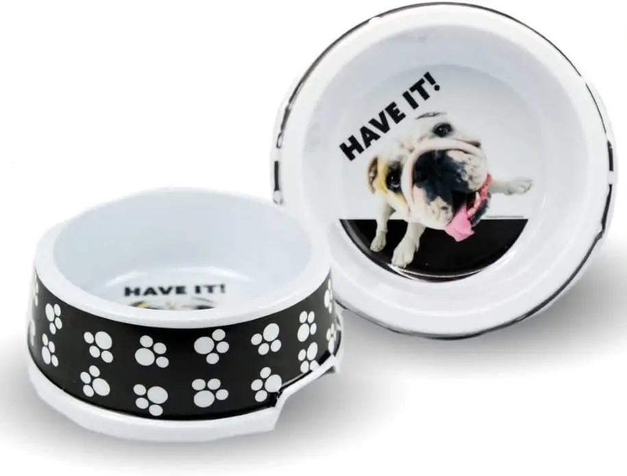 Fun Dog Bowl 6.5X19Cm 2Pce Sturdy Premium Quality