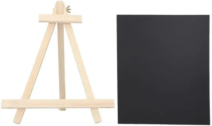 Krafters Korner Medium Chalkboard Easel 20 x 24cm removable multifunctional Kitchen Countertop Memo Board event signage wood durable home office caf dcor