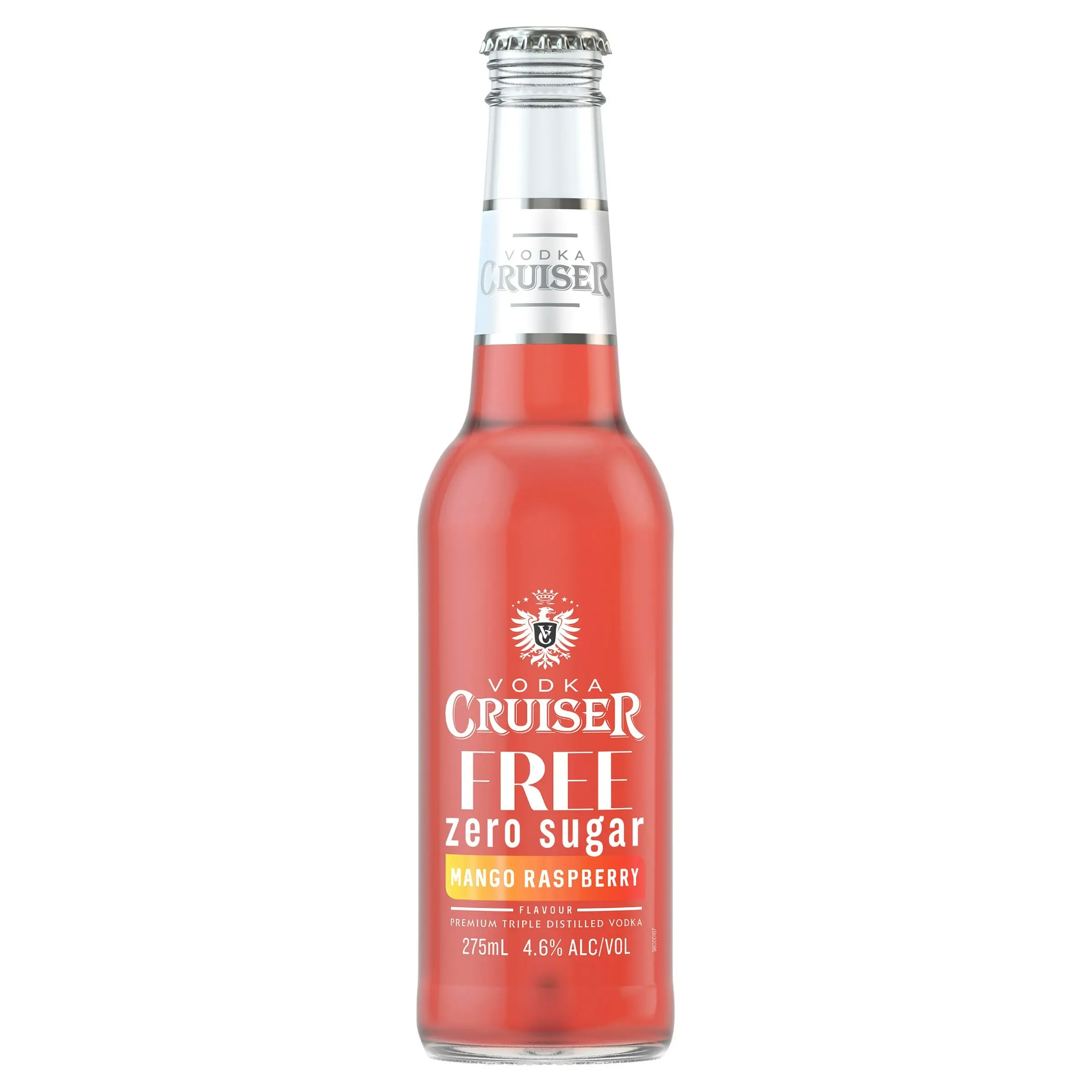 Vodka Cruiser Sugar Free Mango Raspberry 4.6% 24 x 275mL Bottles