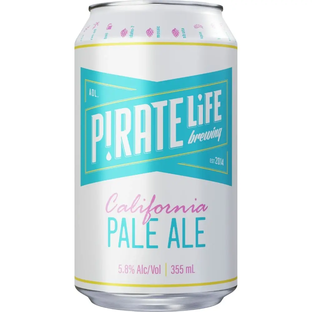 Pirate Life California Pale Ale 355mL Cans 16 Pack