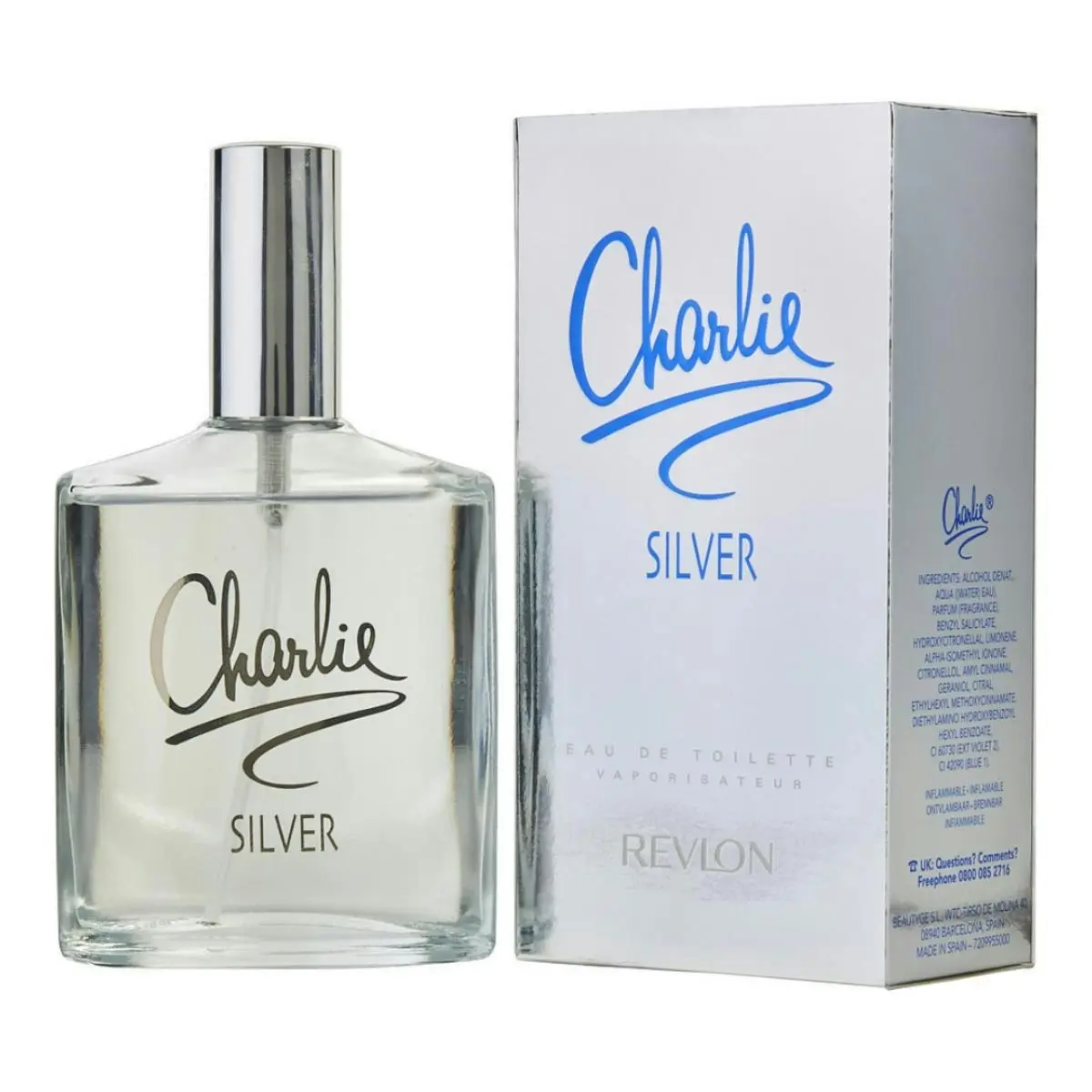 Revlon Charlie Silver Eau De Toilette 100mL