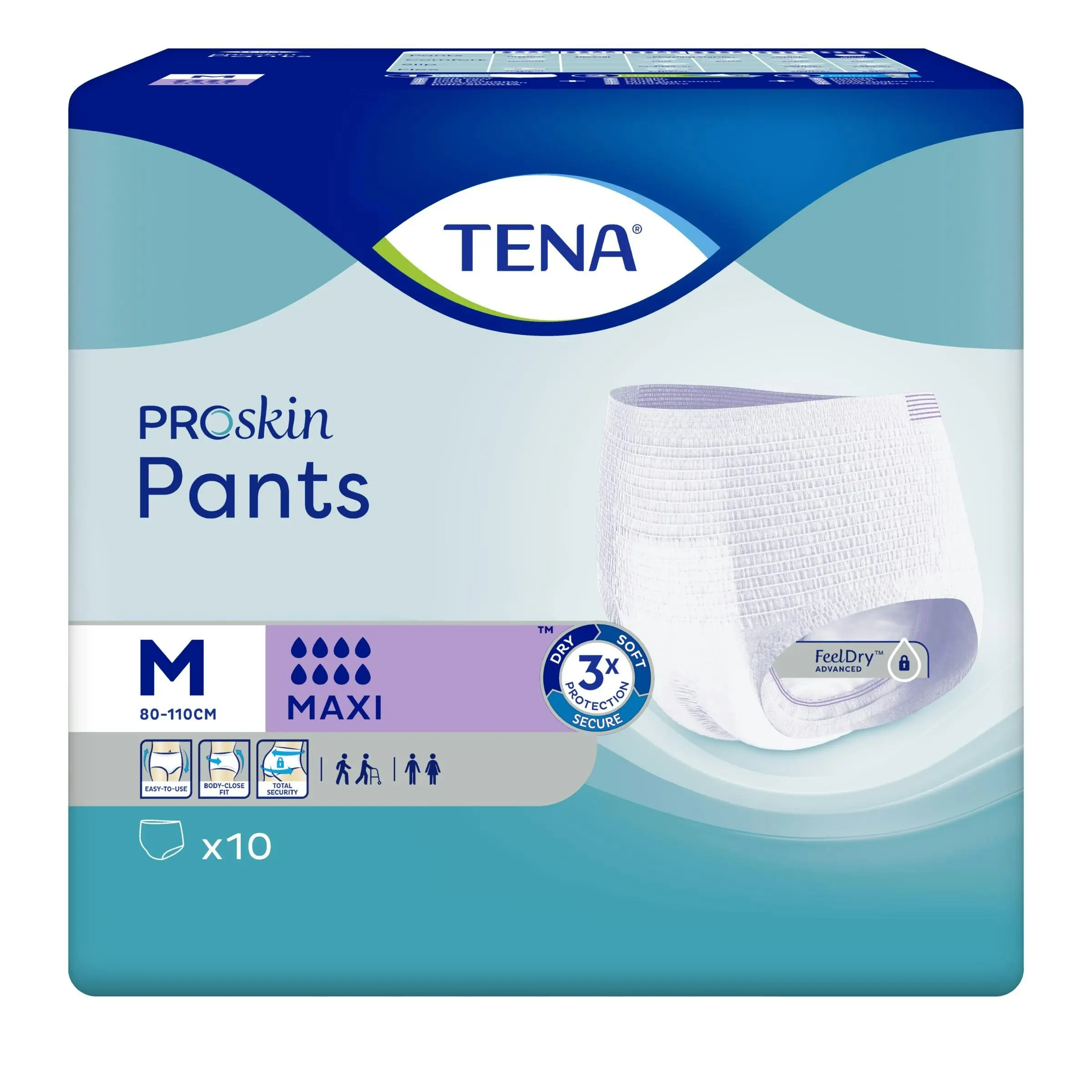 TENA ProSkin Pants Maxi Medium 10 Pack