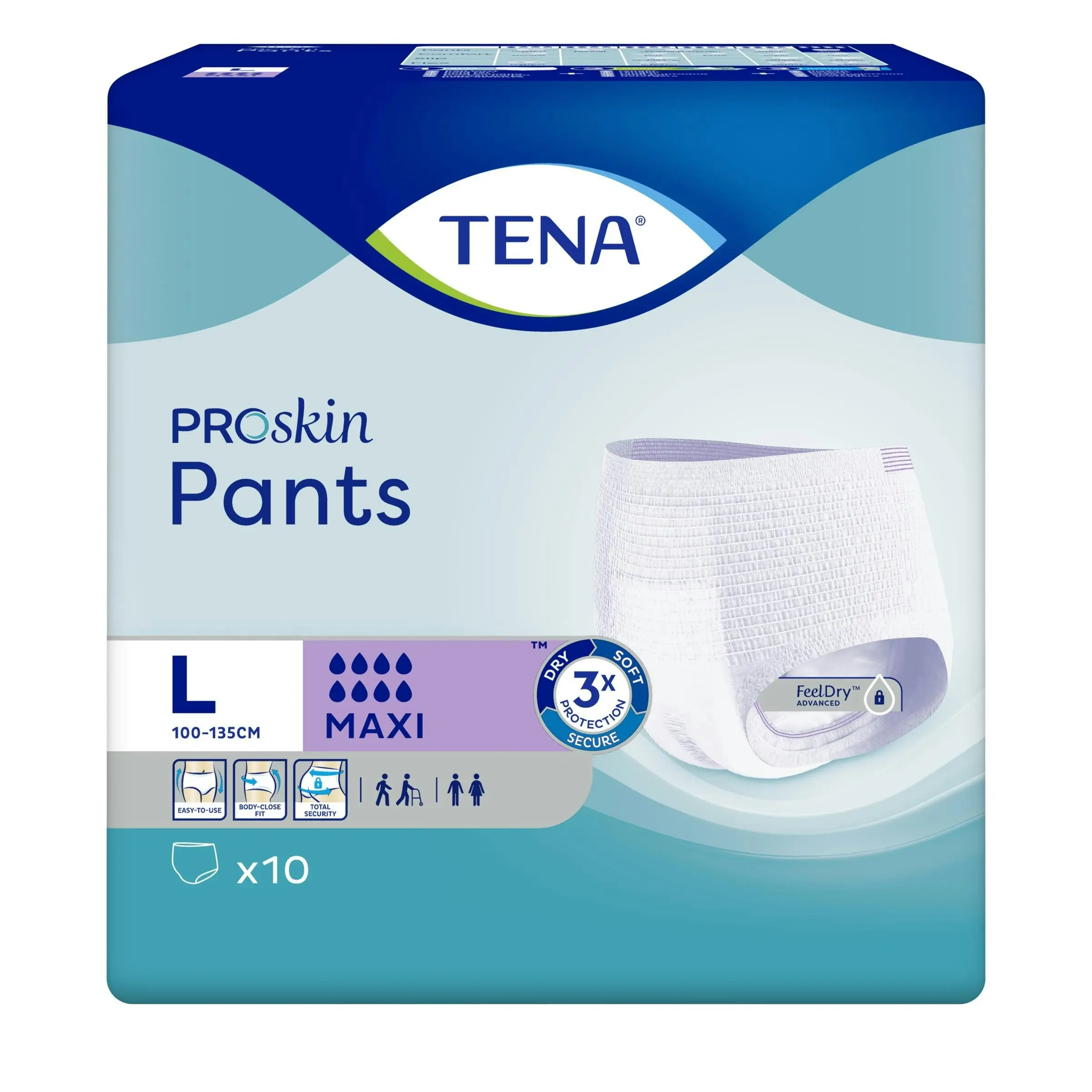 TENA ProSkin Pants Maxi Large 10 Pack