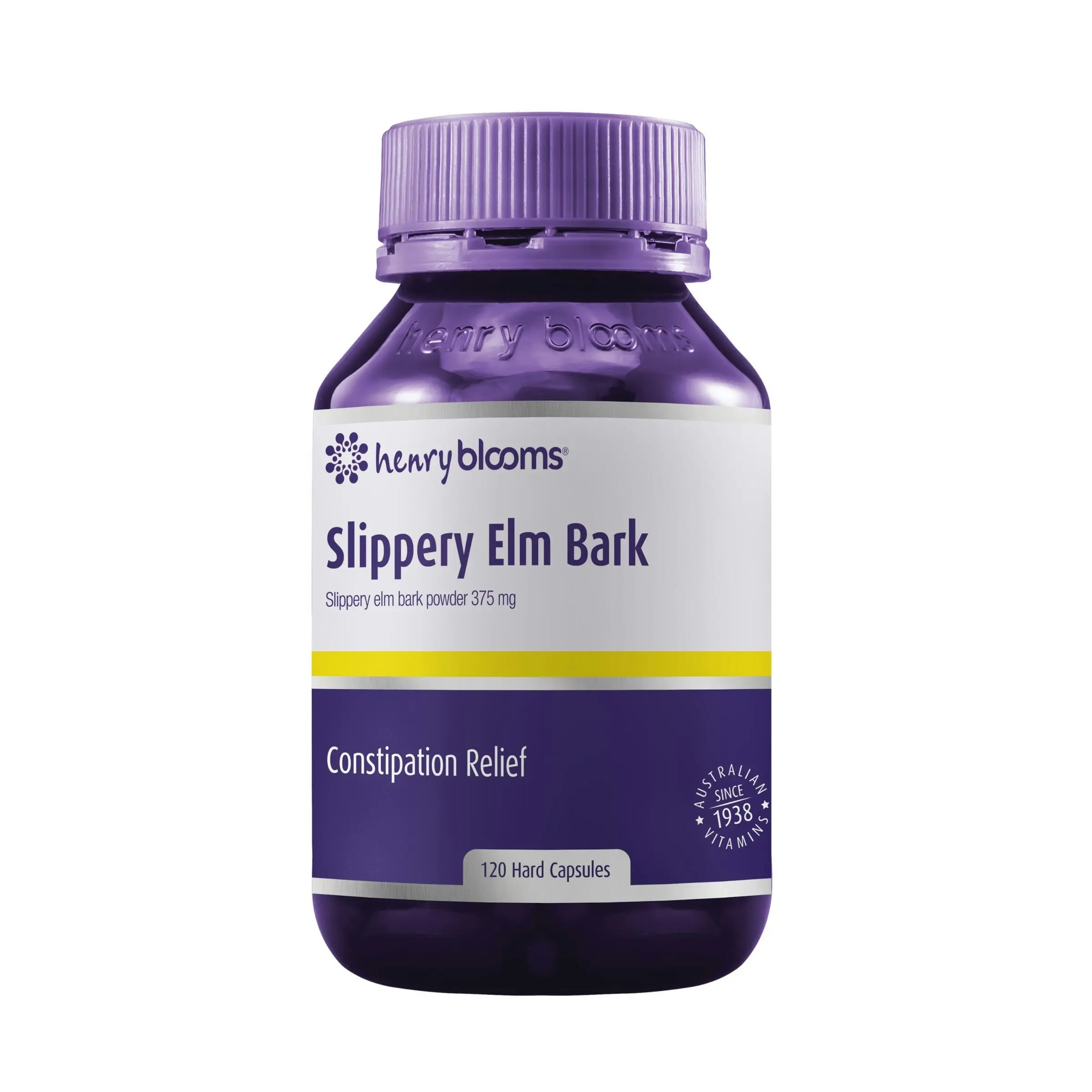 Henry Blooms Slippery Elm 375Mg 120 Vegetarian Capsules