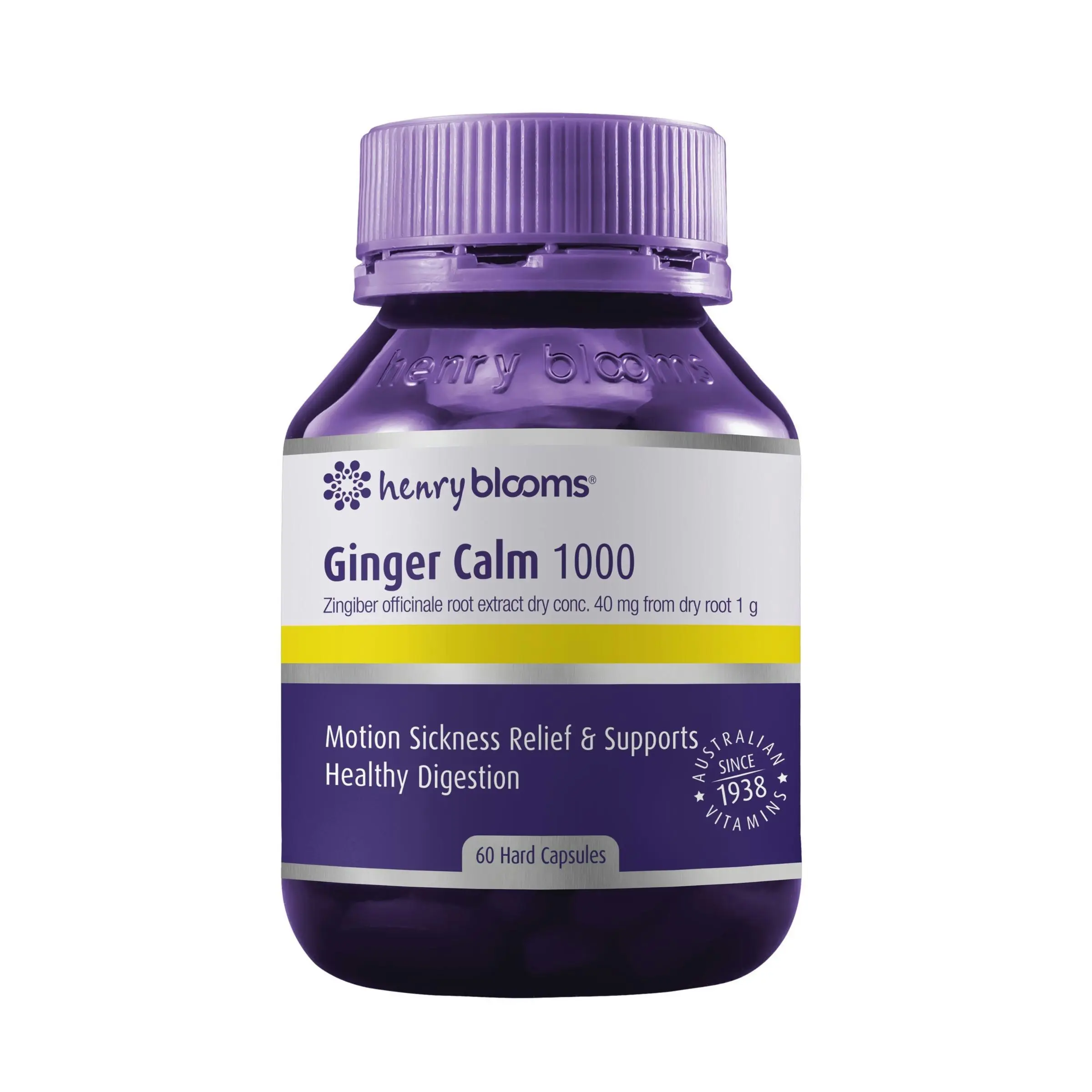 Henry Blooms Ginger Calm 1000 Capsules 60