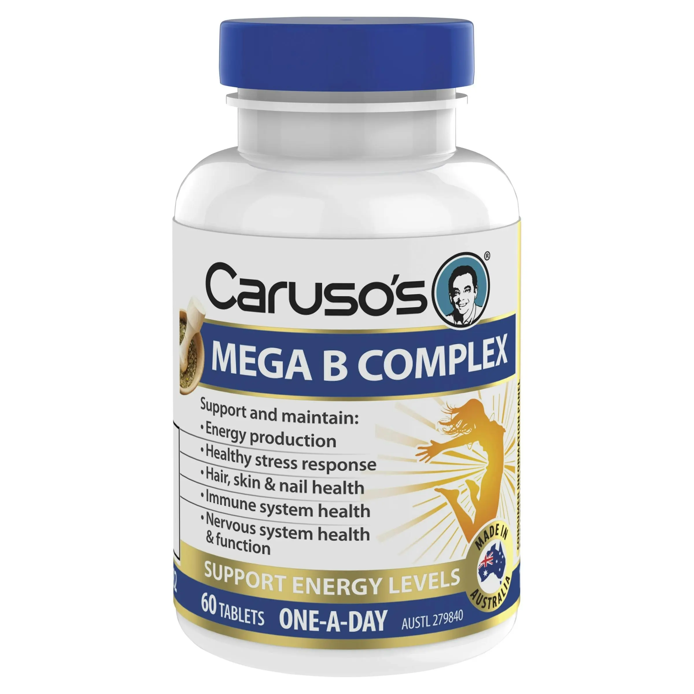 Caruso's Natural Health Mega B Complex 60 Tablets