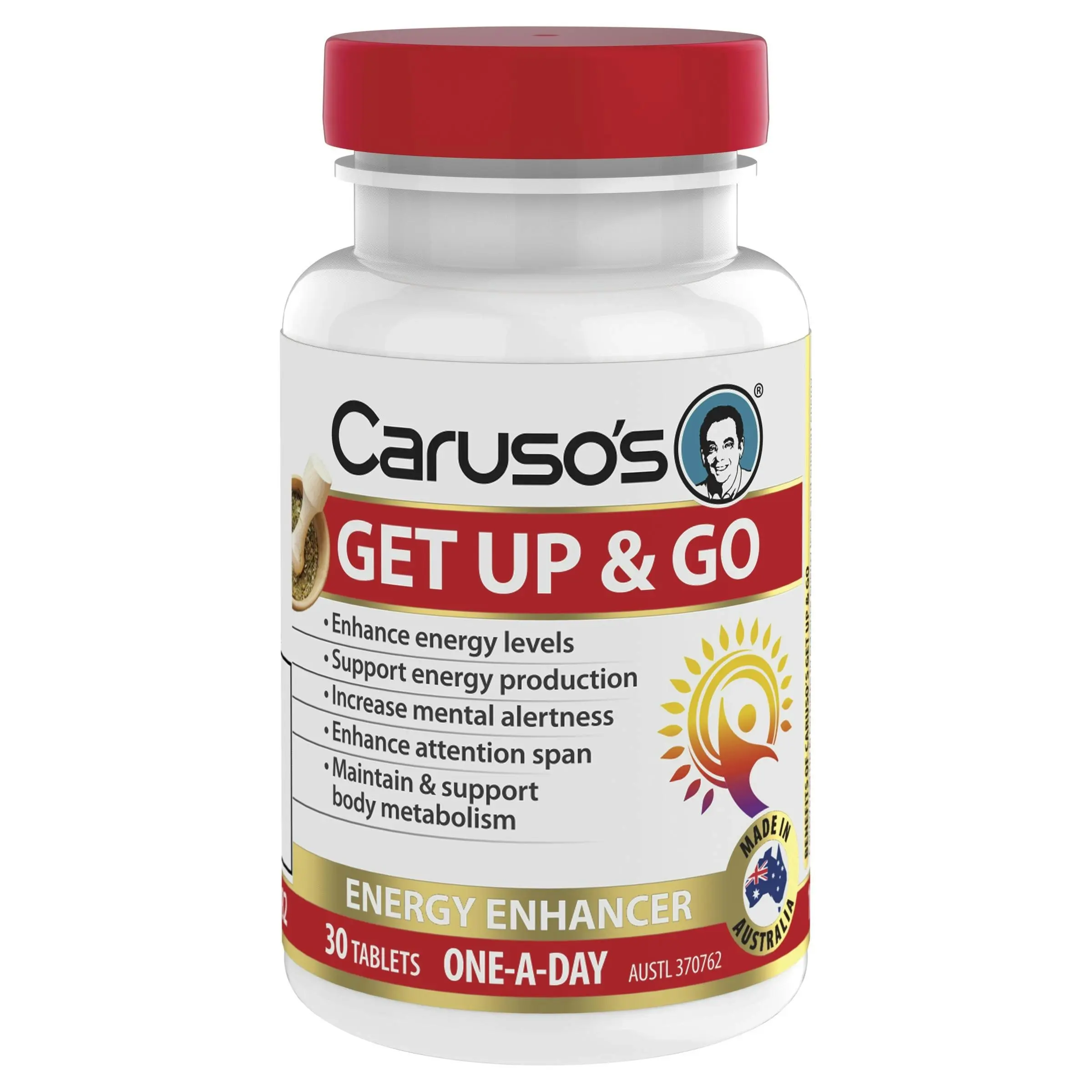 Caruso's Natural Health Get Up And Go 30 Tablets