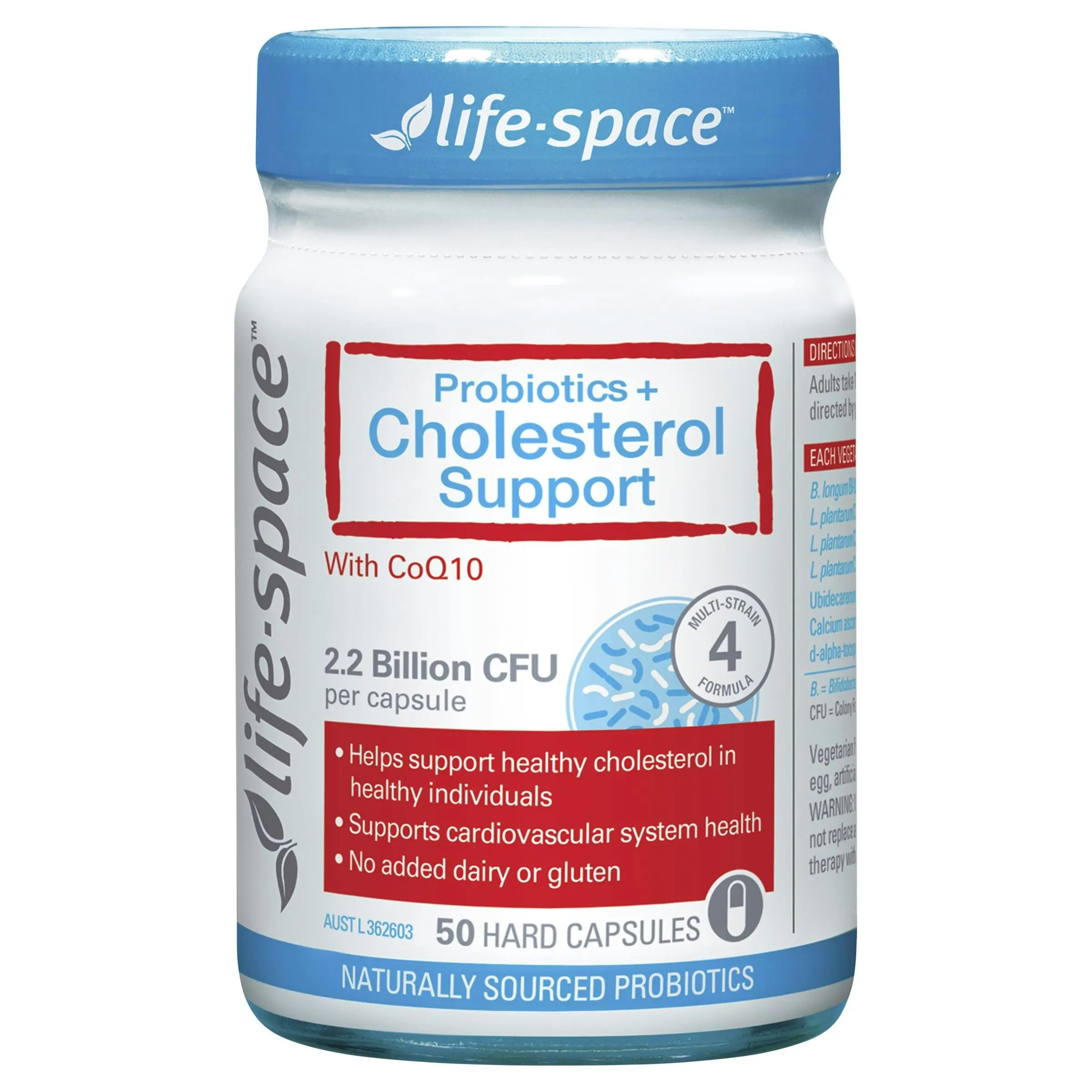 Life-Space Probiotic + Cholesterol Support 50 Caps