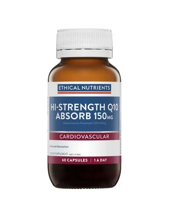 Ethical Nutrients Hi-Strength Q10 Absorb 150mg 60 Capsules