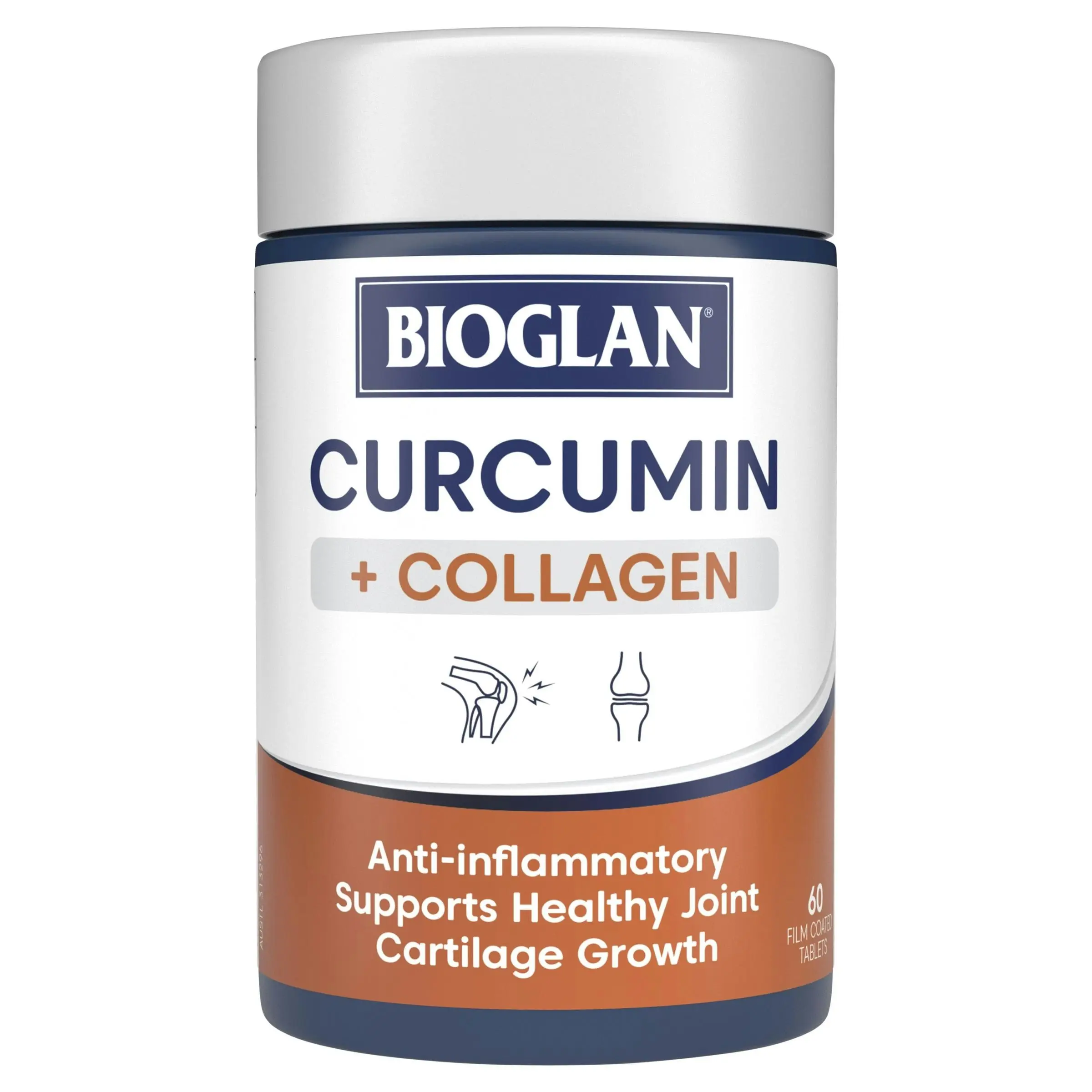 Bioglan Curcumin Plus Collagen for Joints 60 Tablets