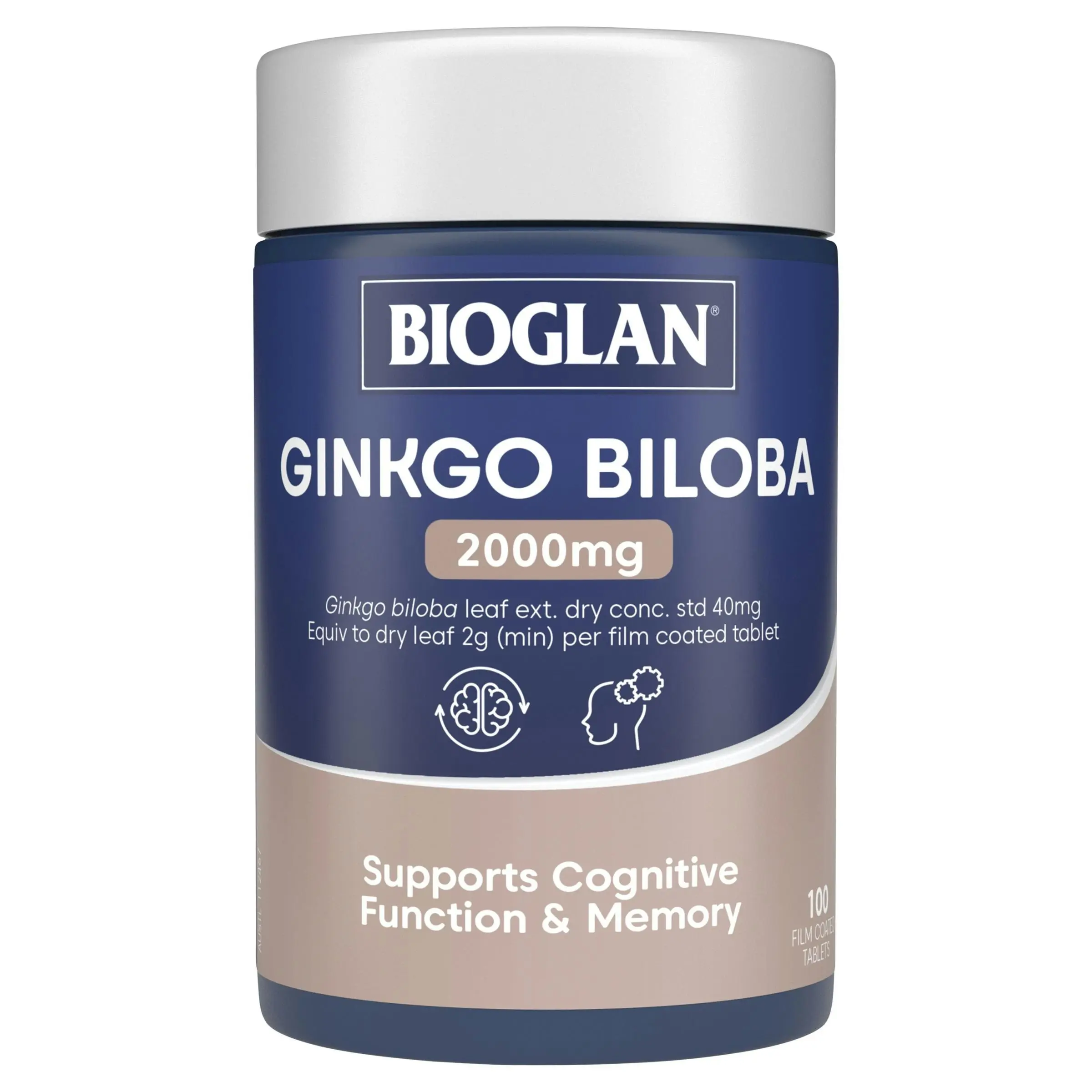 Bioglan Gingko Biloba 2000mg 100 Tablets