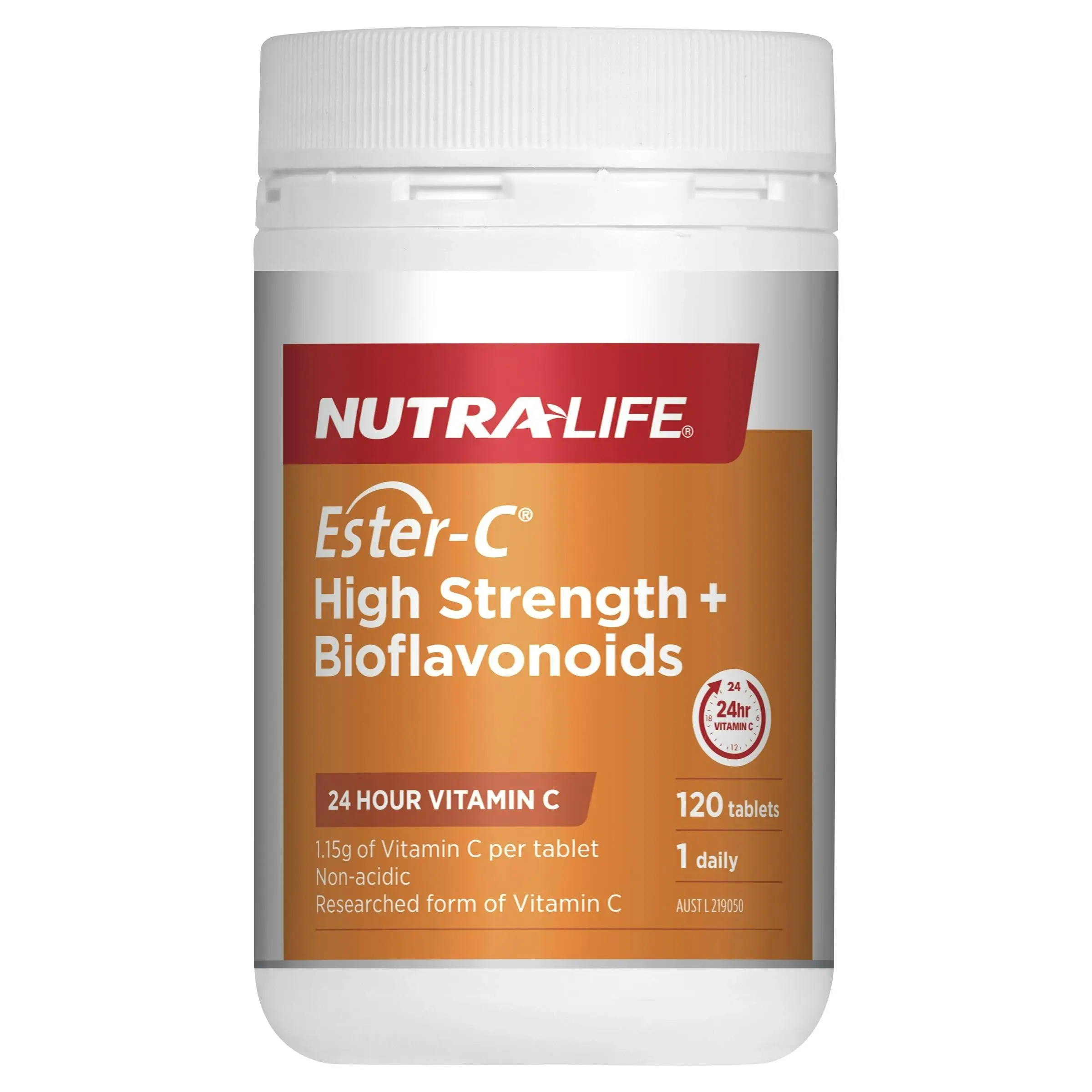 Nutra-Life Ester-C High Strength + Bioflavonoids 120 Tablets