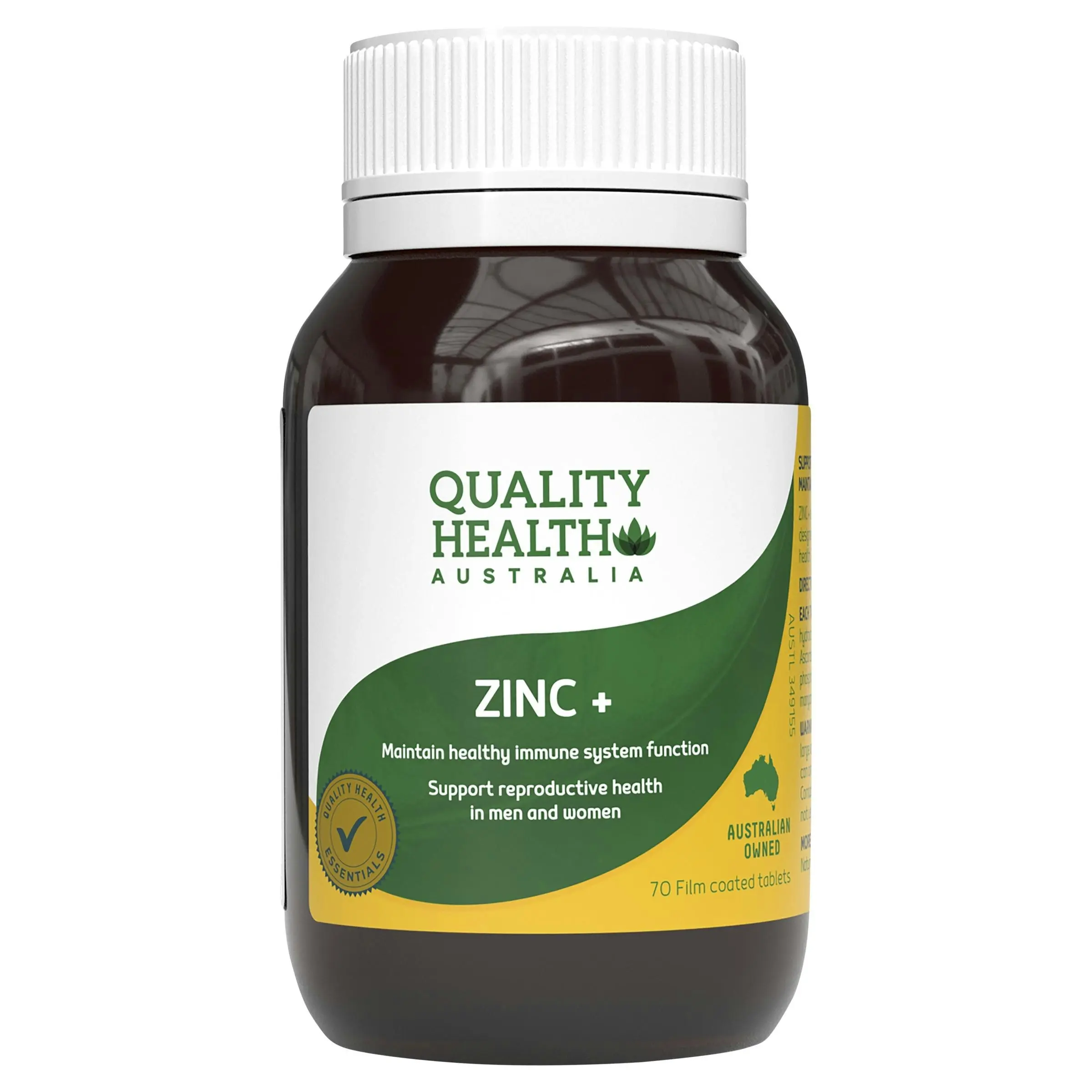 Quality Health Zinc+ 70 Tablets