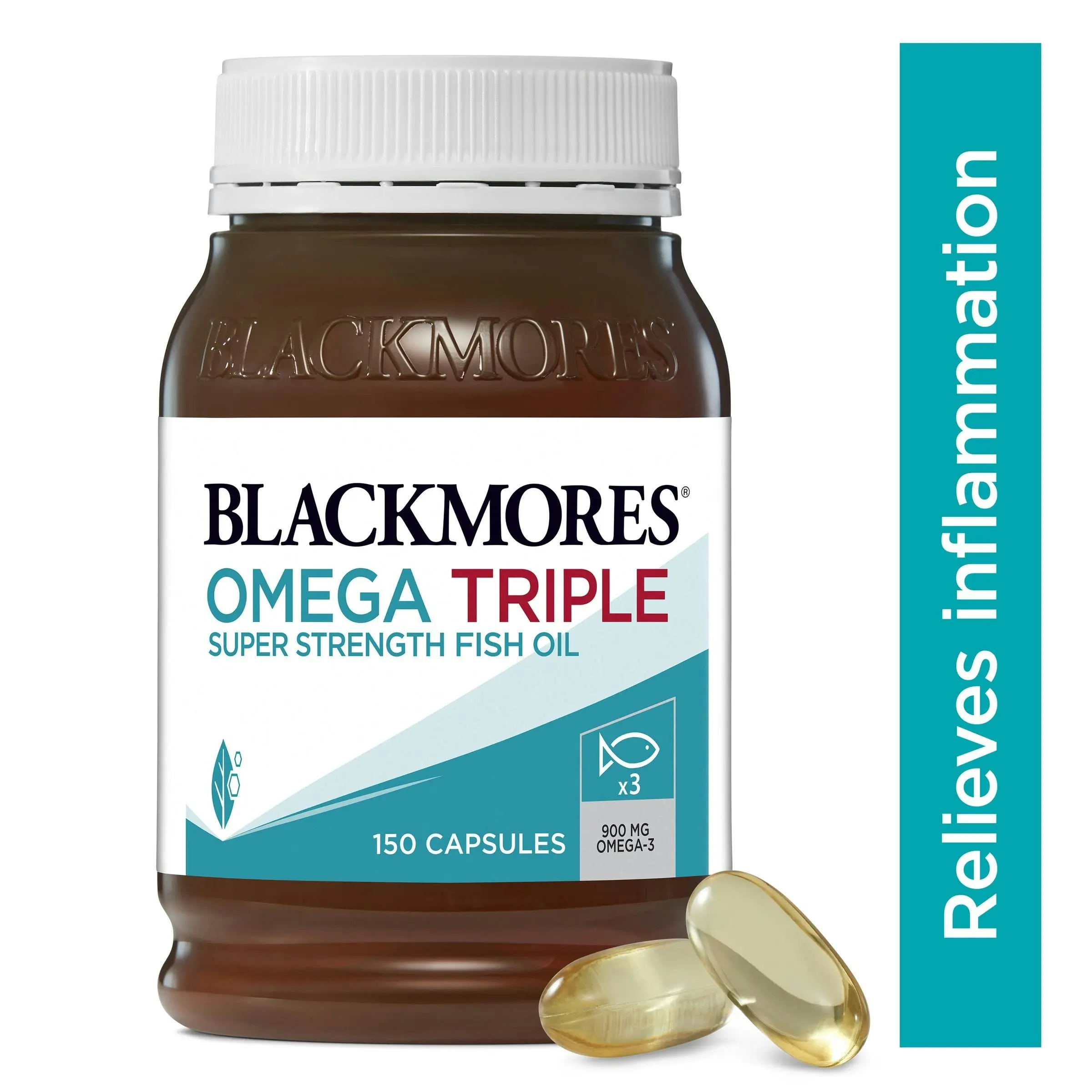 Blackmores Omega Triple Super Strength Fish Oil 150 Capsules