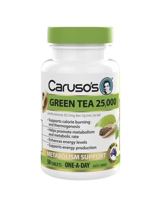 Caruso's Natural Health Green Tea 50 Tablets