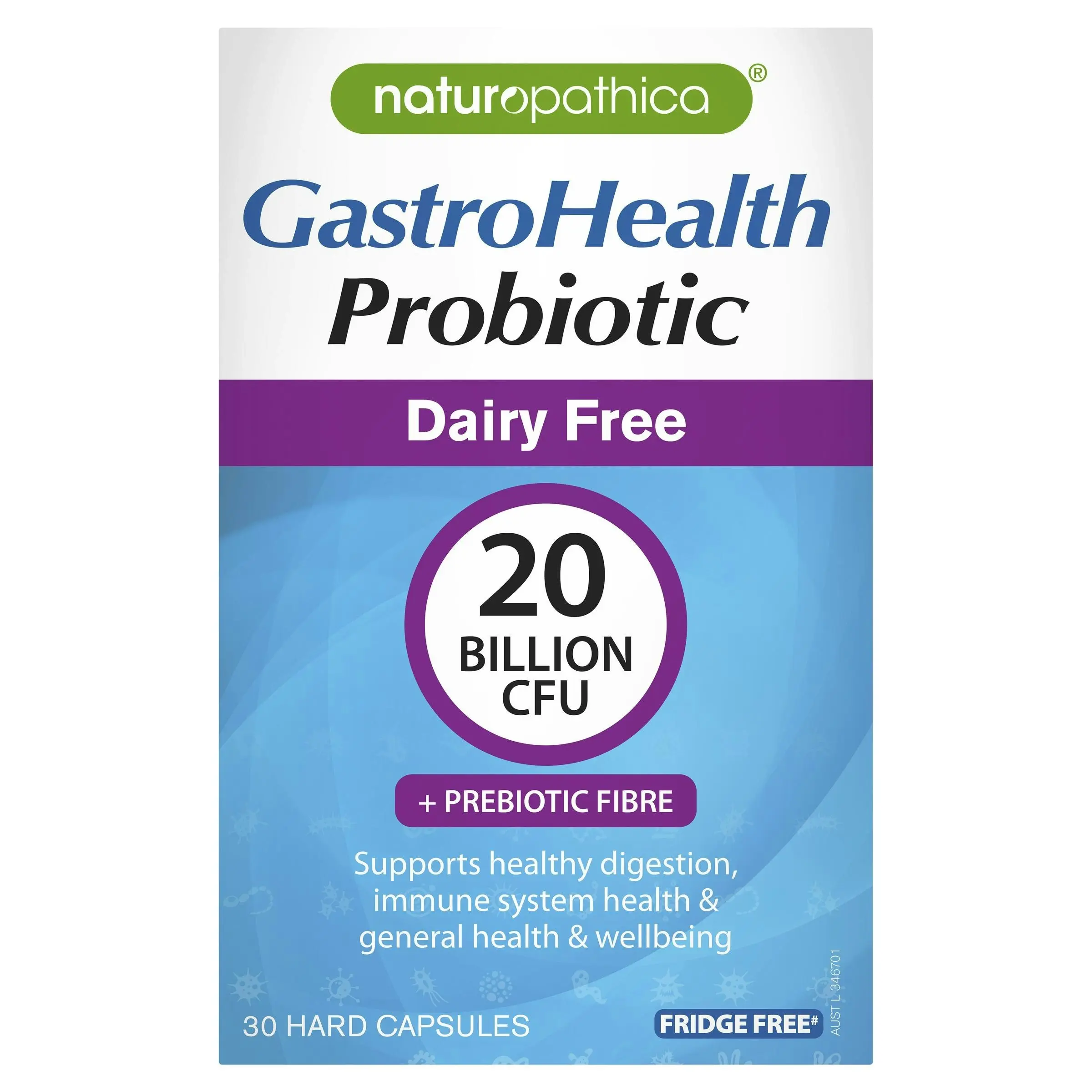 Naturopathica GastroHealth Probiotic Dairy Free 20 Billion CFU 30 Capsules