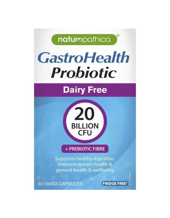 Naturopathica GastroHealth Probiotic Dairy Free 20 Billion CFU 30 Capsules