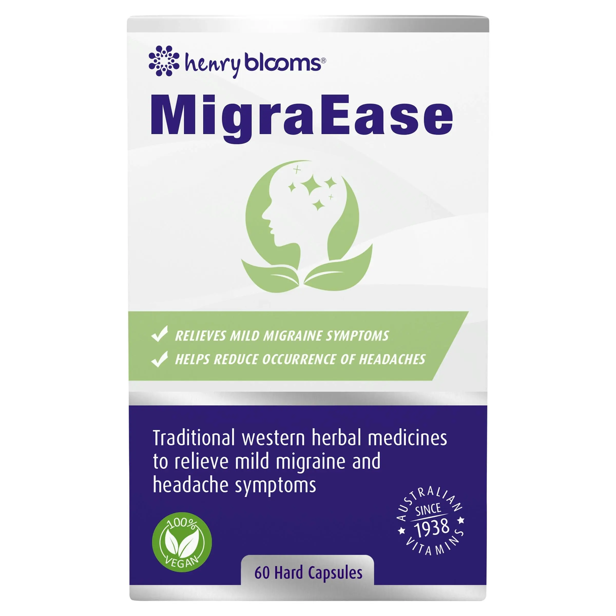 Henry Blooms MigraEase 60 Capsules