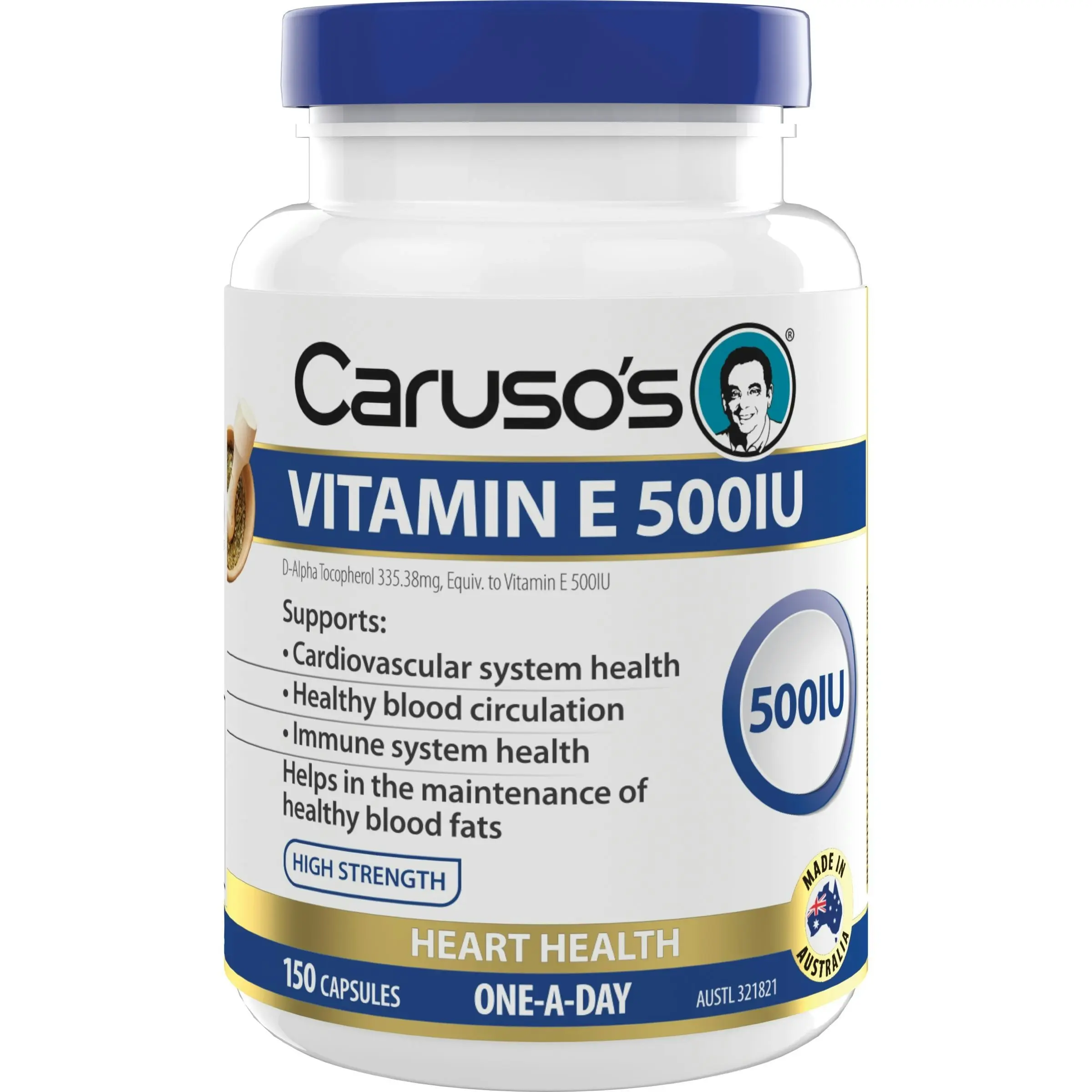 Caruso's Natural Health Vitamin E 500Iu 150 Capsules