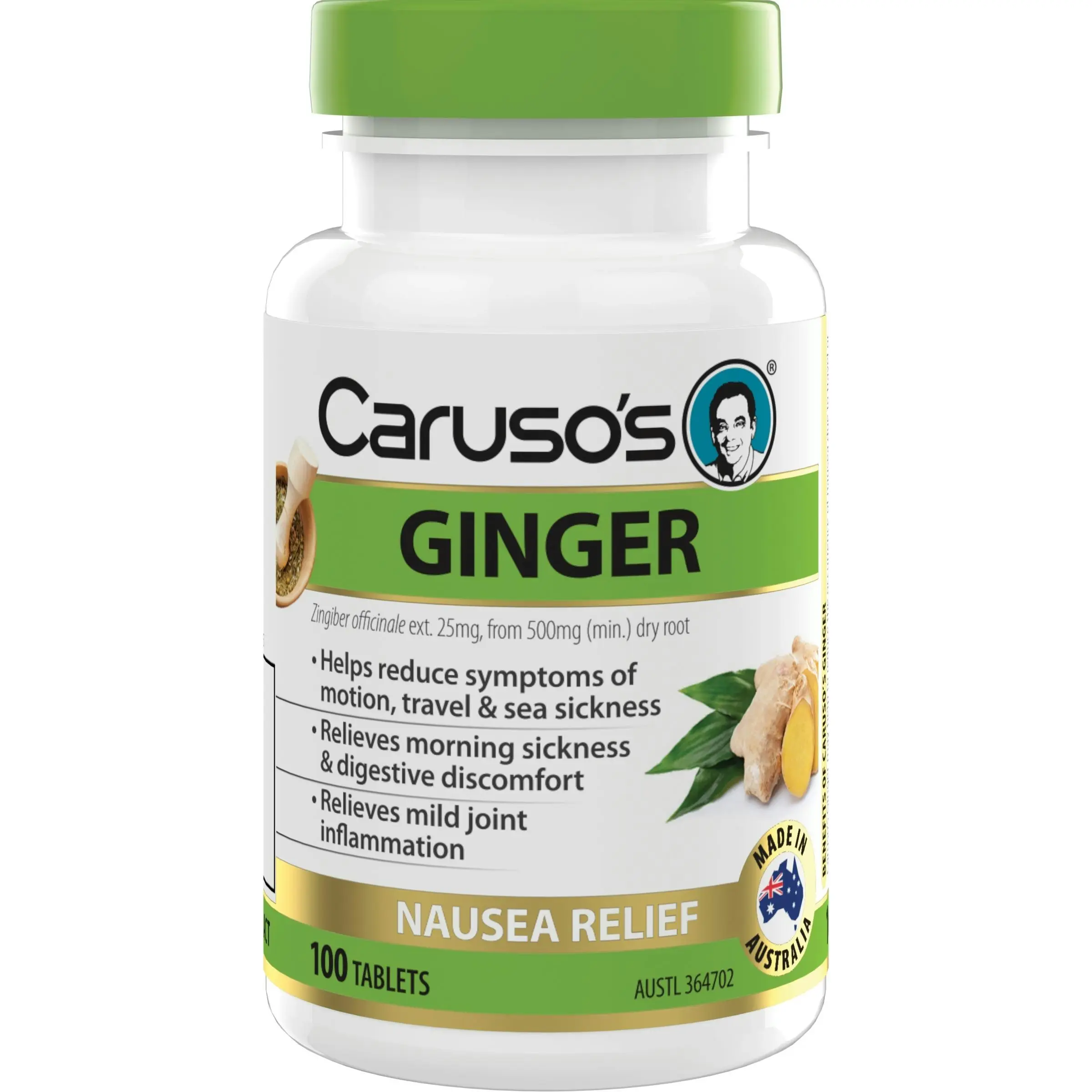 Caruso's Natural Health Ginger 100 Tablets